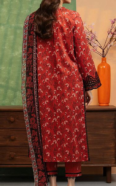 Edenrobe Shocking Orange Lawn Suit | Pakistani Lawn Dress in USA- Image 2