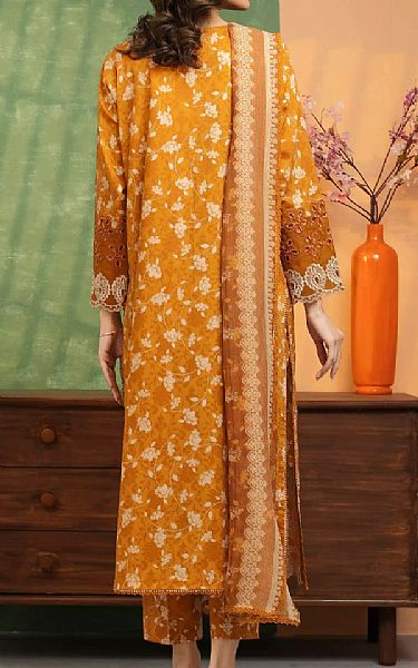 Edenrobe Mustard Lawn Suit | Pakistani Lawn Dress in USA- Image 2
