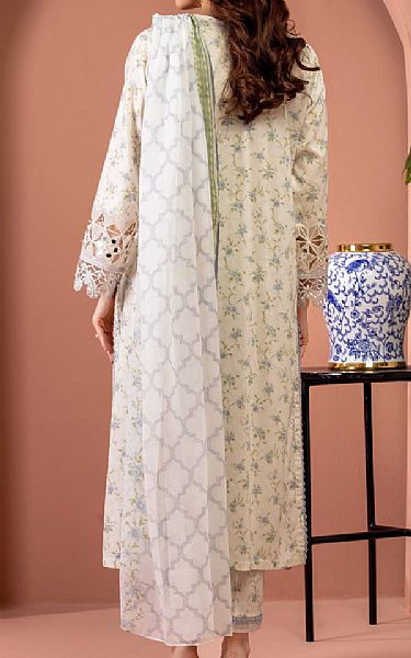 Edenrobe Off White Lawn Suit | Pakistani Lawn Dress in USA- Image 2