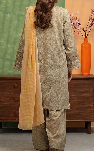 Edenrobe Beige Lawn Suit | Pakistani Lawn Dress in USA- Image 2
