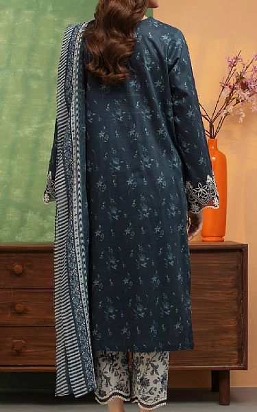 Edenrobe Navy/Green Lawn Suit | Pakistani Lawn Dress in USA- Image 2