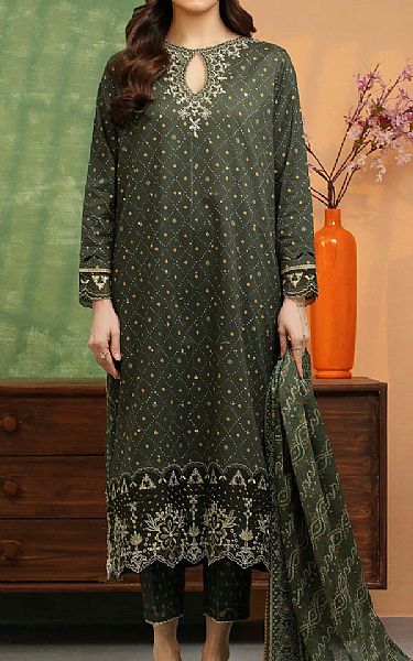 Edenrobe Mineral Green Lawn Suit | Pakistani Lawn Dress in USA- Image 1