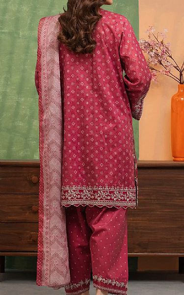 Edenrobe Dark Pink Lawn Suit | Pakistani Lawn Dress in USA- Image 2