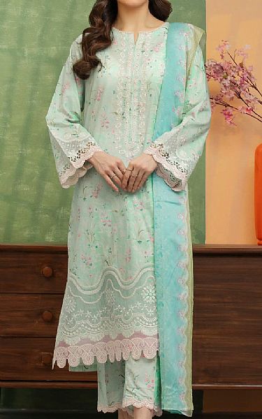 Edenrobe Mint Green Lawn Suit | Pakistani Lawn Dress in USA- Image 1