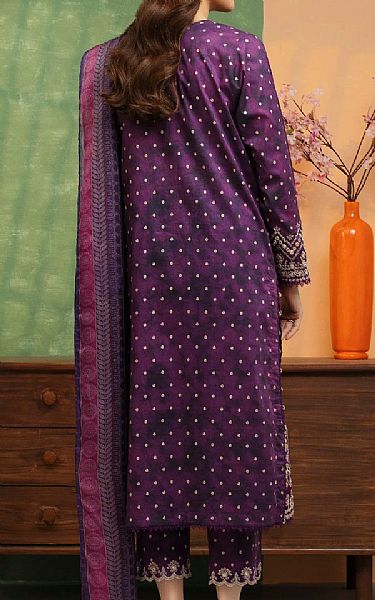 Edenrobe Purple Lawn Suit | Pakistani Lawn Dress in USA- Image 2