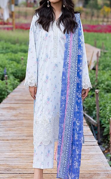 Edenrobe Light Blue Lawn Suit | Pakistani Lawn Dress in USA- Image 1