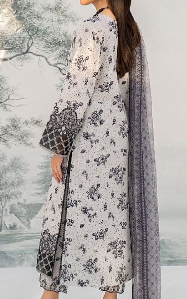 Edenrobe Light Grey/Black Lawn Suit | Pakistani Lawn Dress in USA- Image 2