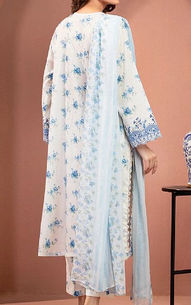 Edenrobe Off White Lawn Suit | Pakistani Lawn Dress in USA- Image 2