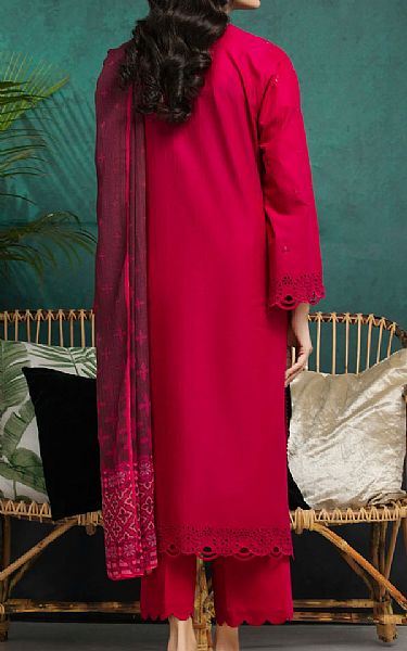 Edenrobe Raspberry Cambric Suit | Pakistani Lawn Dress in USA- Image 2