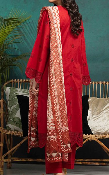 Edenrobe Maroon Cambric Suit | Pakistani Lawn Dress in USA- Image 2