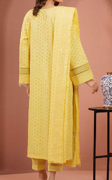 Edenrobe Yellow Cambric Suit | Pakistani Lawn Dress in USA- Image 2