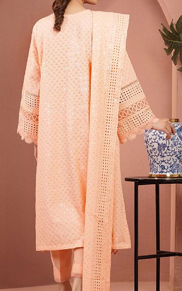 Edenrobe Peach Cambric Suit | Pakistani Lawn Dress in USA- Image 2