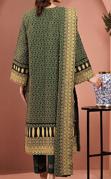 Edenrobe Dark Green Cambric Suit | Pakistani Lawn Dress in USA- Image 2