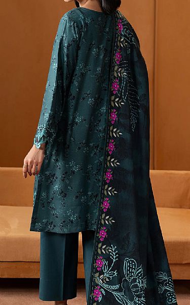 Edenrobe Teal Viscose Twill Suit | Pakistani Winter Dresses in USA- Image 2