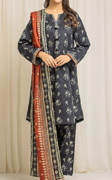 Edenrobe Black Lawn Suit | Pakistani Lawn Dress in USA- Image 1
