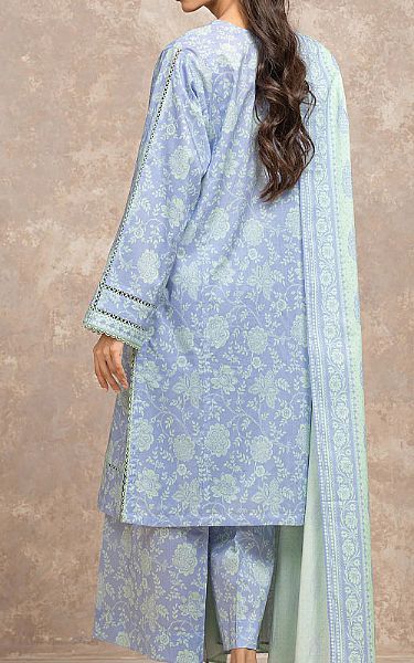 Edenrobe Cadet Blue Lawn Suit | Pakistani Lawn Dress in USA- Image 2