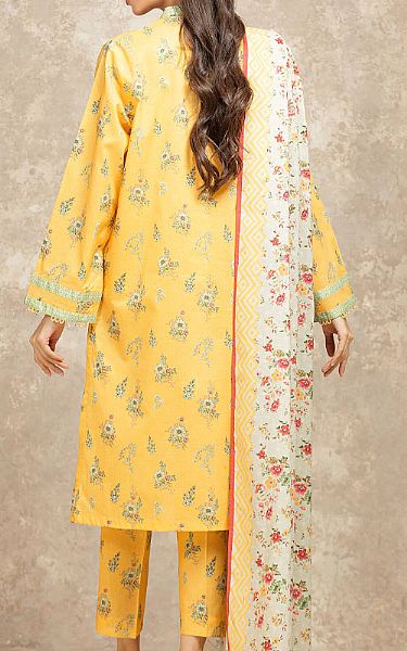 Edenrobe Golden Yellow Lawn Suit | Pakistani Lawn Dress in USA- Image 2