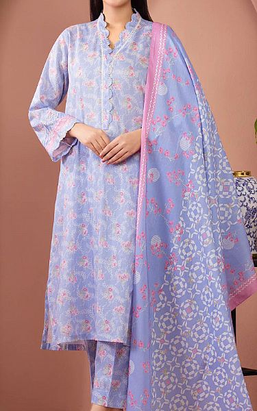 Edenrobe Lavender Lawn Suit | Pakistani Lawn Dress in USA- Image 1