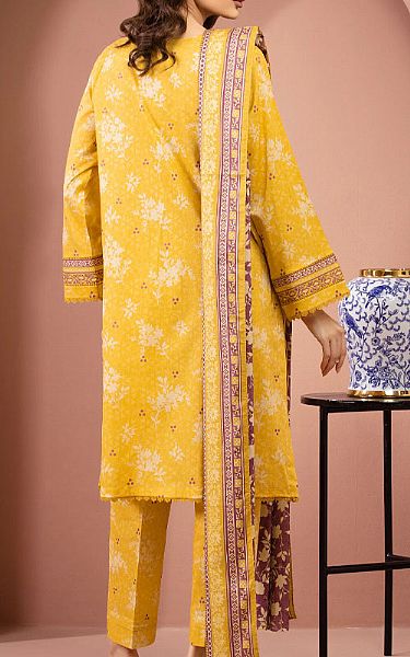 Edenrobe Yellow Lawn Suit | Pakistani Lawn Dress in USA- Image 2