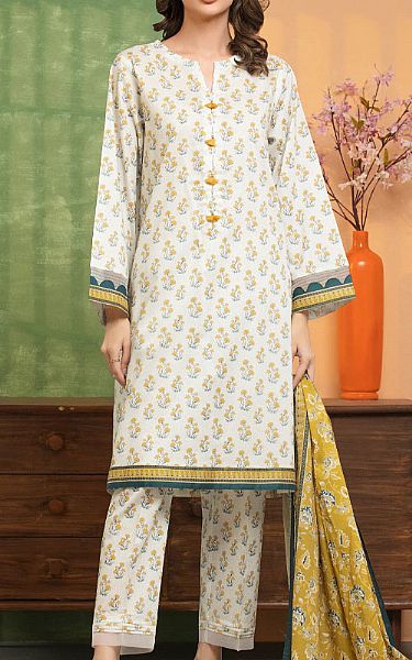 Edenrobe White Lawn Suit | Pakistani Lawn Dress in USA- Image 1
