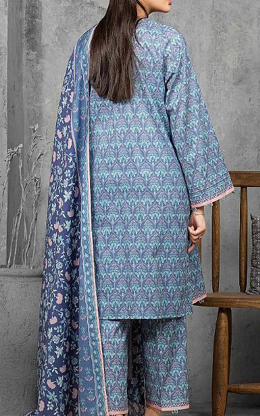 Edenrobe Navy Blue Lawn Suit | Pakistani Lawn Dress in USA- Image 2