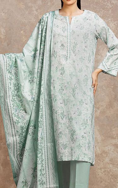 Edenrobe Light Green Lawn Suit | Pakistani Lawn Dress in USA- Image 1