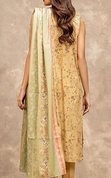 Edenrobe Beige Lawn Suit | Pakistani Lawn Dress in USA- Image 2