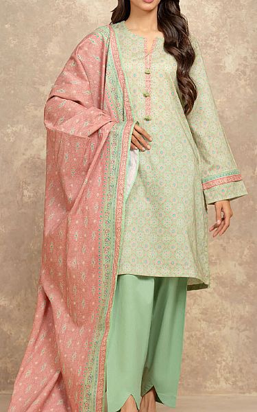 Edenrobe Mint Lawn Suit | Pakistani Lawn Dress in USA- Image 1