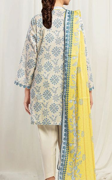 Edenrobe Ivory Lawn Suit | Pakistani Lawn Dress in USA- Image 2
