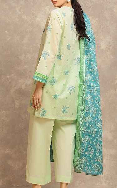 Edenrobe Lime Lawn Suit | Pakistani Lawn Dress in USA- Image 2