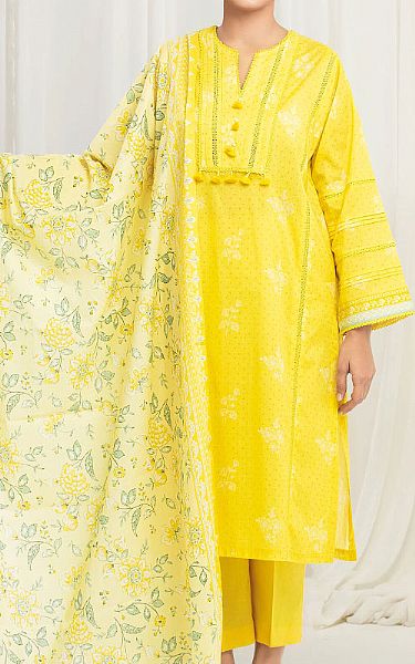 Edenrobe Yellow Lawn Suit | Pakistani Lawn Dress in USA- Image 1