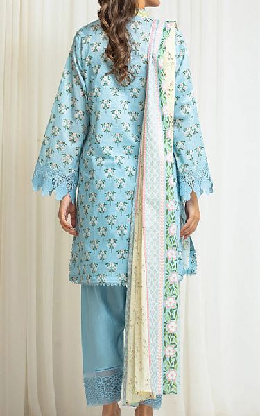 Edenrobe Light Blue Lawn Suit | Pakistani Lawn Dress in USA- Image 2