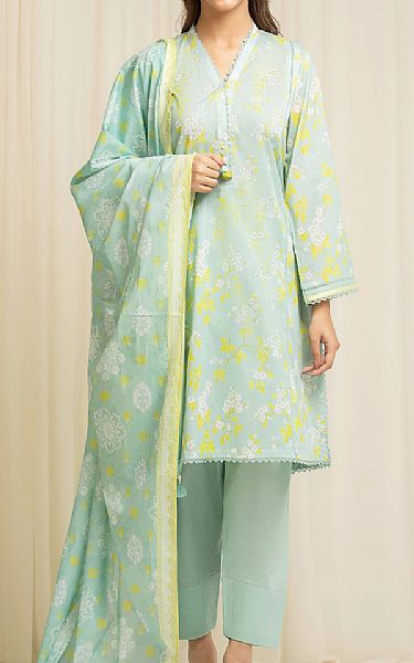 Edenrobe Mint Green Lawn Suit | Pakistani Lawn Dress in USA- Image 1