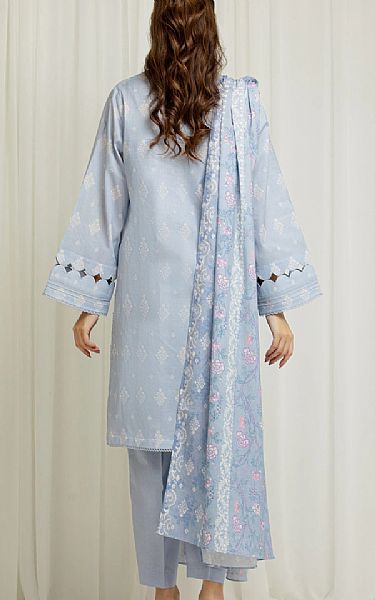 Edenrobe Pale Aqua Lawn Suit | Pakistani Lawn Dress in USA- Image 2