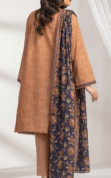 Edenrobe Brown Lawn Suit | Pakistani Lawn Dress in USA- Image 2