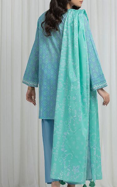 Edenrobe Turquoise Lawn Suit | Pakistani Lawn Dress in USA- Image 2