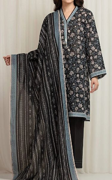 Edenrobe Black Lawn Suit | Pakistani Lawn Dress in USA- Image 1