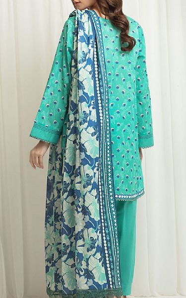 Edenrobe Sea Green Lawn Suit | Pakistani Lawn Dress in USA- Image 2