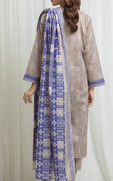 Edenrobe Beige Lawn Suit | Pakistani Lawn Dress in USA- Image 2