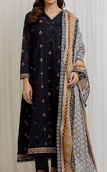 Edenrobe Black Lawn Suit | Pakistani Lawn Dress in USA- Image 1