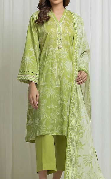 Edenrobe Green Lawn Suit | Pakistani Lawn Dress in USA- Image 1