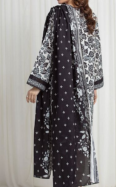 Edenrobe White/Black Lawn Suit | Pakistani Lawn Dress in USA- Image 2