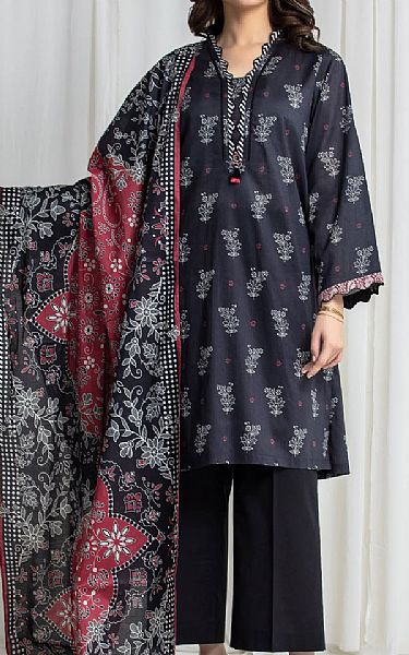 Edenrobe Black Lawn Suit | Pakistani Lawn Dress in USA- Image 1