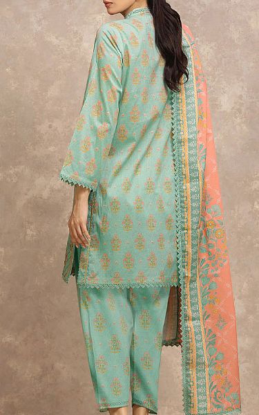 Edenrobe Light Green Lawn Suit | Pakistani Lawn Dress in USA- Image 2