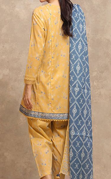 Edenrobe Sand Gold Lawn Suit | Pakistani Lawn Dress in USA- Image 2