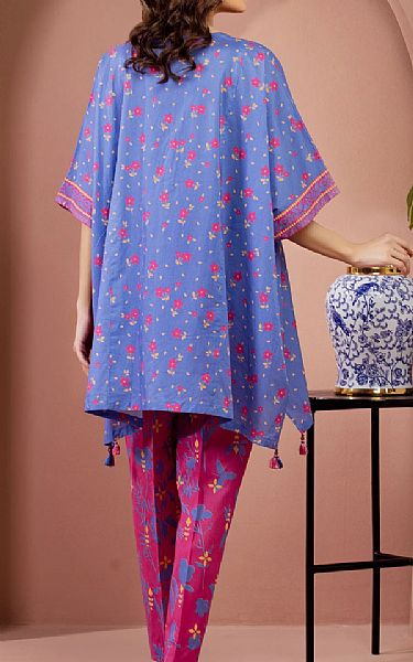 Edenrobe Blue/Pink Lawn Suit (2 Pcs) | Pakistani Lawn Dress in USA- Image 2