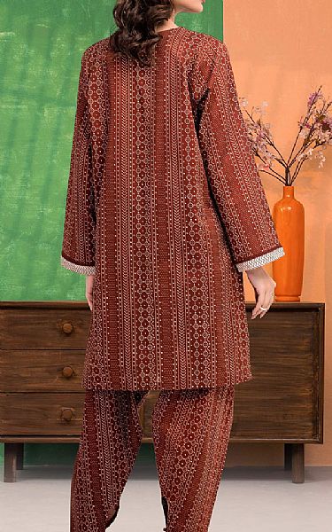 Edenrobe Brown Lawn Suit (2 Pcs) | Pakistani Lawn Dress in USA- Image 2