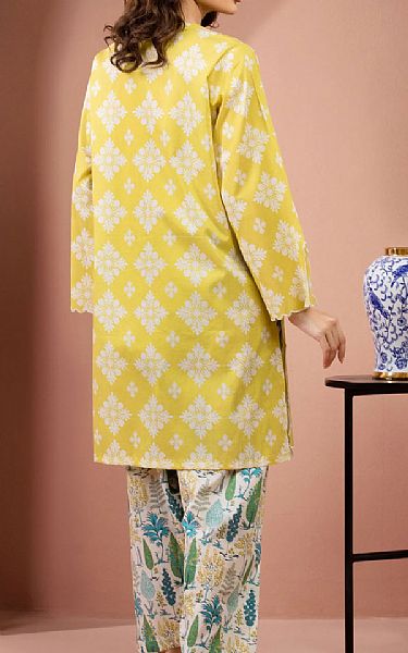 Edenrobe Yellow Lawn Suit (2 Pcs) | Pakistani Lawn Dress in USA- Image 2