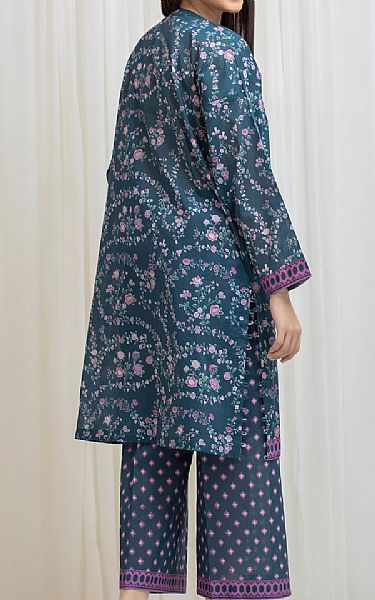 Edenrobe Navy Blue Lawn Suit (2 Pcs) | Pakistani Lawn Dress in USA- Image 2