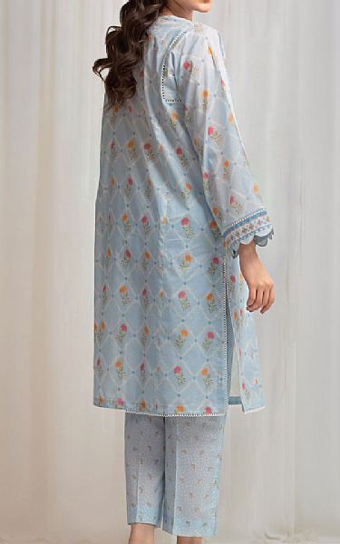 Edenrobe Baby Blue Lawn Suit (2 Pcs) | Pakistani Lawn Dress in USA- Image 2